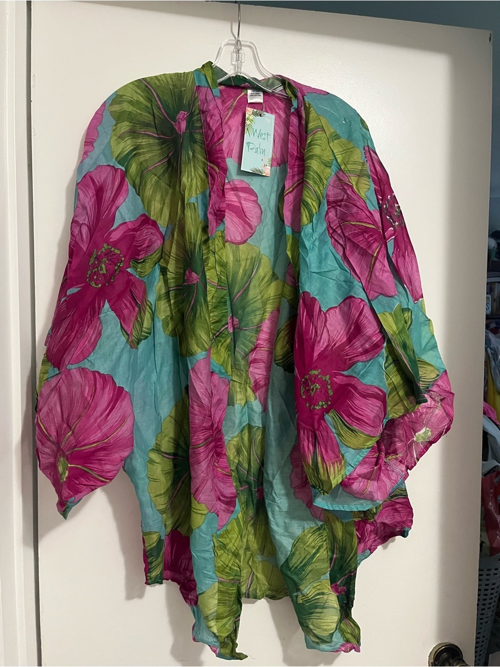 Floral Kimono  - Pink & Teal